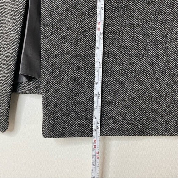 Giorgio Sant' Angelo Blazer Womens Size 6 Petite Gray Button Front 3/4 Sleeve - Picture 7 of 10